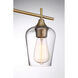 Octave 3 Light 21 inch Warm Brass Bathroom Vanity Light Wall Light, Essentials