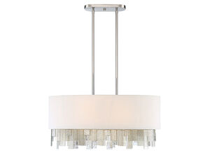 Fairmont 6 Light 32 inch Polished Nickel Linear Chandelier Ceiling Light