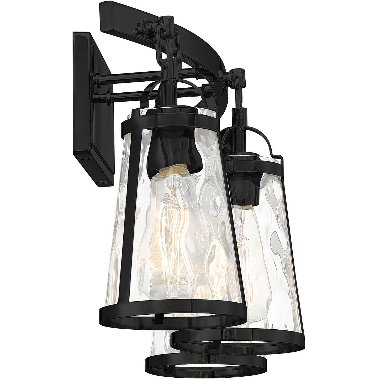 Albany 3 Light 24 inch Black Bathroom Vanity Light Wall Light