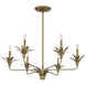Strathmore 6 Light 42 inch Antique Patina Chandelier Ceiling Light