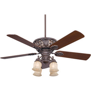 Monarch 52 inch Walnut Patina with Walnut Blades Ceiling Fan