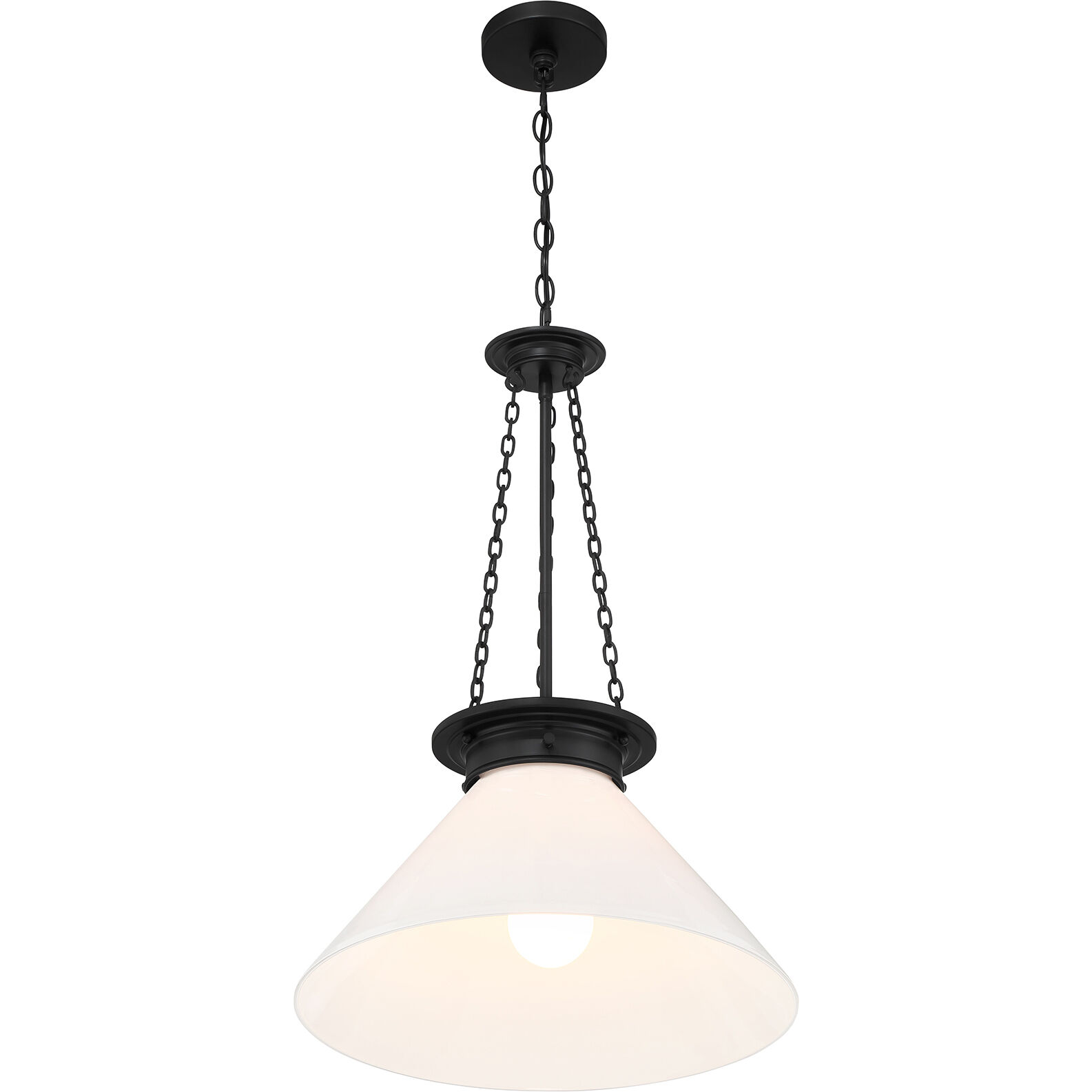 Myers 1 Light 18 inch Matte Black Pendant Ceiling Light