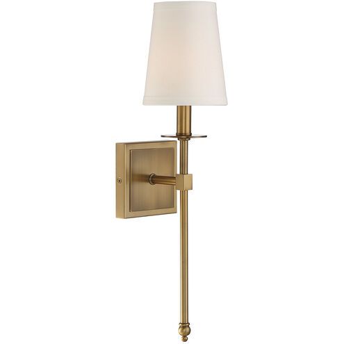 Monroe 1 Light 5 inch Warm Brass Wall Sconce Wall Light, Essentials