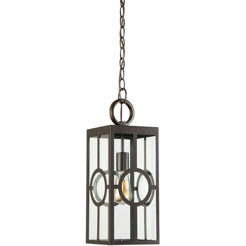 Lauren 1 Light 7 inch English Bronze Outdoor Hanging Lantern
