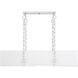 Abbott 8 Light 44 inch Satin Nickel Linear Chandelier Ceiling Light