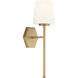 Conover 1 Light 5.5 inch Warm Brass Wall Sconce Wall Light, Lighting One