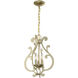Lombard 3 Light 12 inch Noble Brass Pendant Ceiling Light