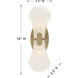 Bancroft Wall Sconce Wall Light in Noble Brass