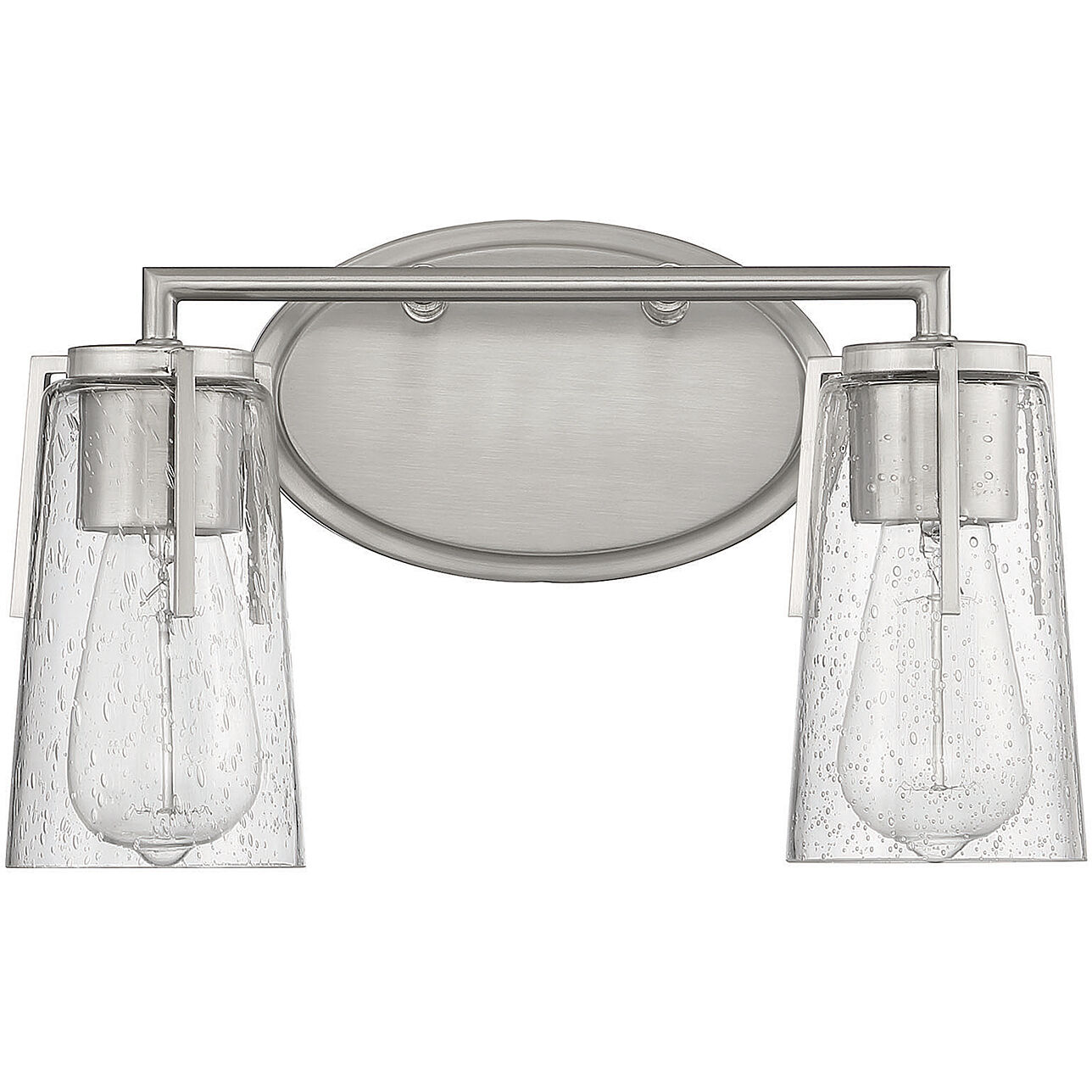 Sacremento 2 Light 14 inch Satin Nickel Bathroom Vanity Light Wall Light, Essentials