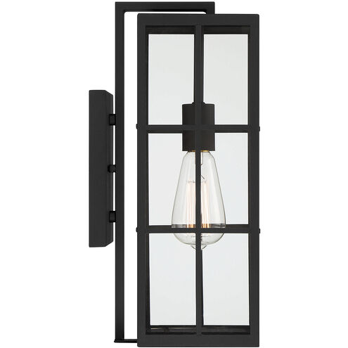 Ericson 1 Light 16 inch Matte Black Outdoor Wall Lantern