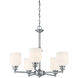 Melrose 5 Light 24 inch Polished Chrome Chandelier Ceiling Light