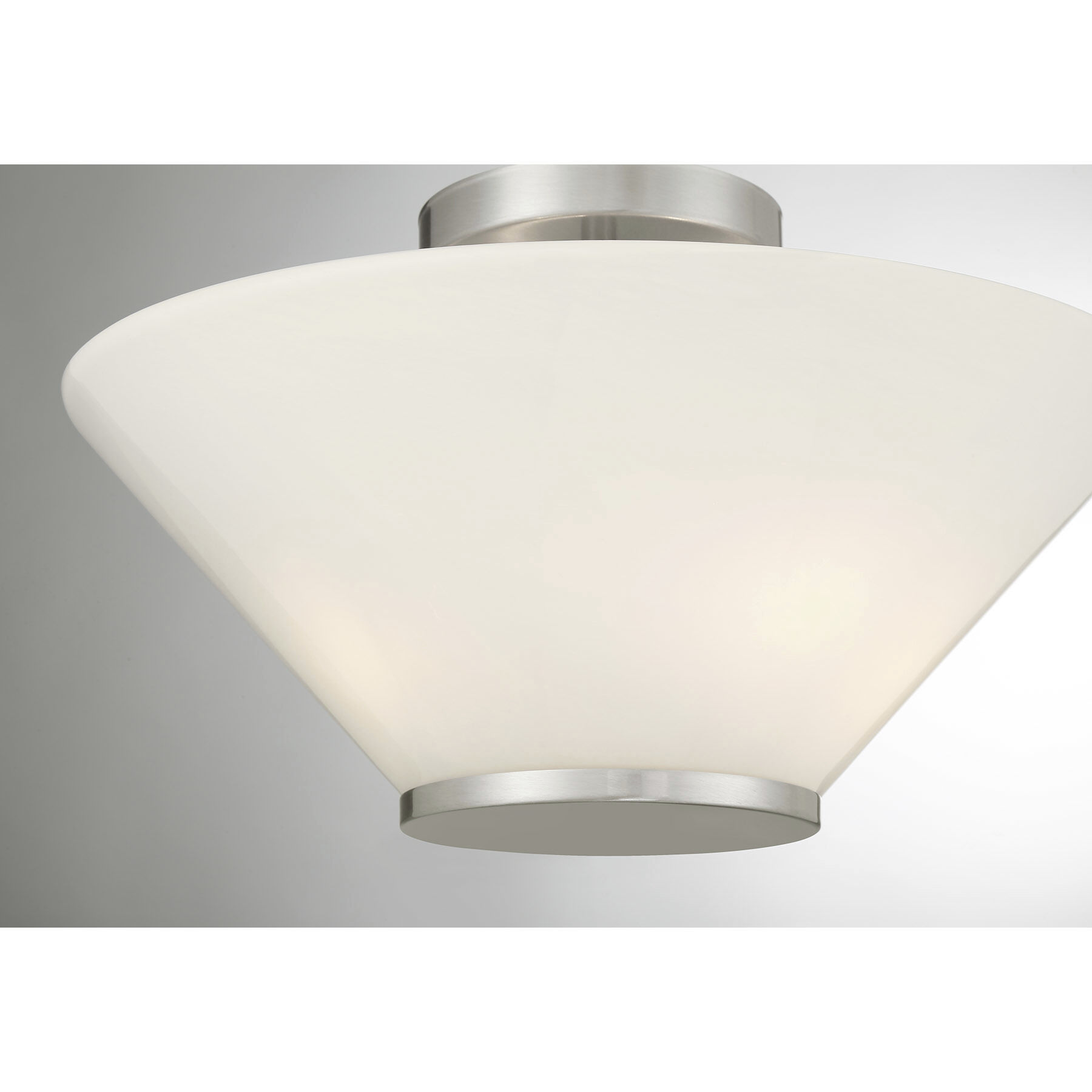 Blair 3 Light 15 inch Satin Nickel Convertible Semi-Flush or Pendant Ceiling Light
