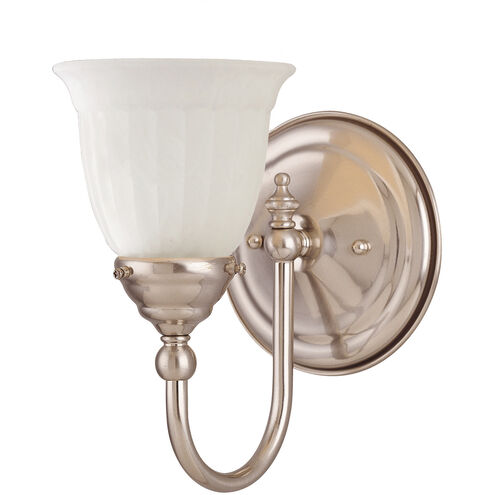 Brunswick 1 Light 6 inch Satin Nickel Vanity Light Wall Light