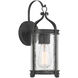 Preston 1 Light 14.13 inch Iron Oxide Outdoor Wall Lantern