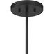 Balfour 5 Light 24 inch Matte Black Convertible Semi-Flush or Pendant Ceiling Light