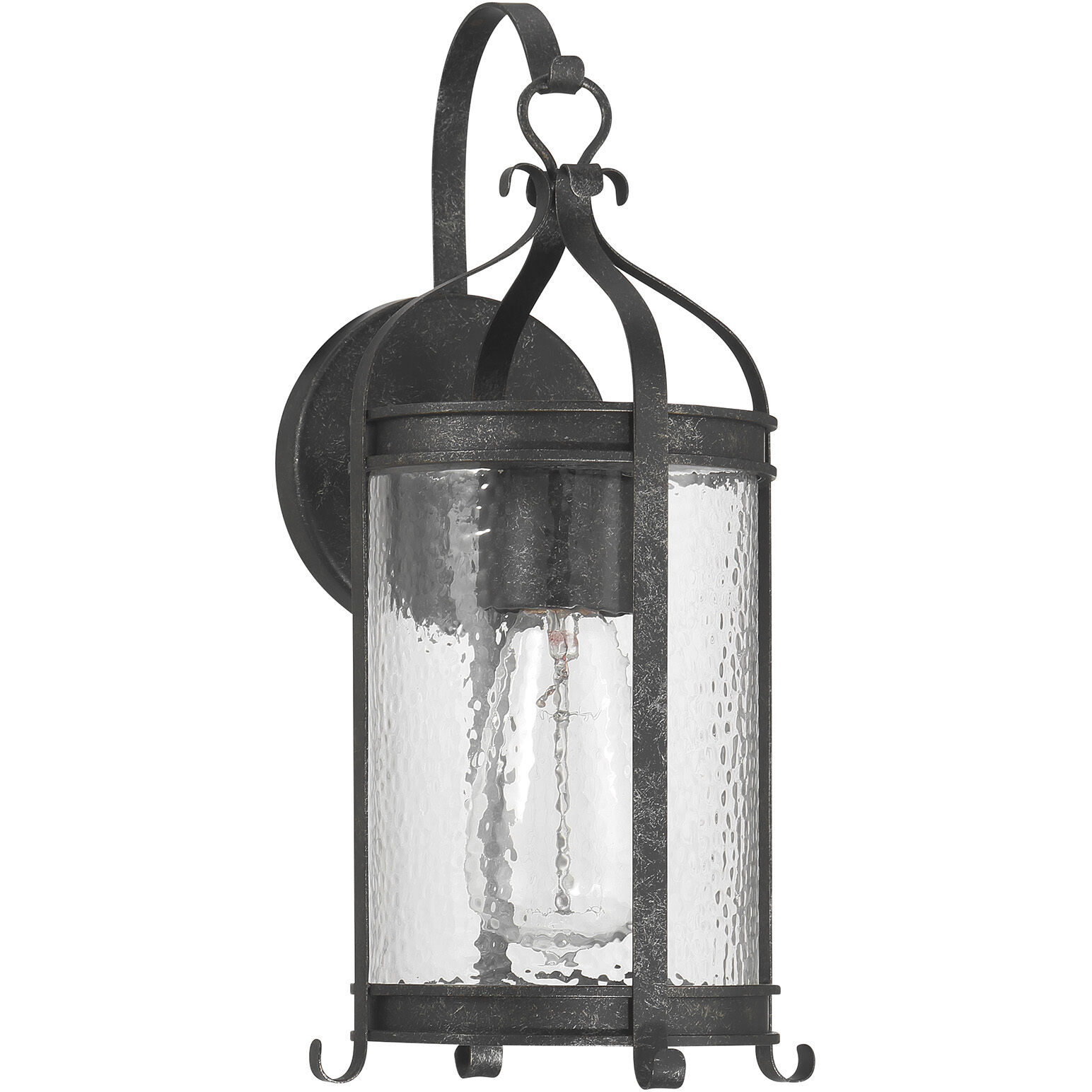 Preston 1 Light 14.13 inch Iron Oxide Outdoor Wall Lantern