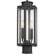 Hawthorne 2 Light 17.25 inch Black Outdoor Post Lantern, Lighting One
