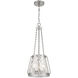 Crawford 3 Light 12 inch Satin Nickel Pendant Ceiling Light