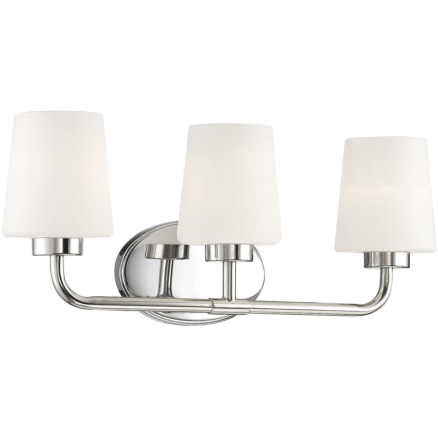 Capra 3 Light 22 inch Polished Nickel Bathroom Vanity Light Wall Light, Essentials