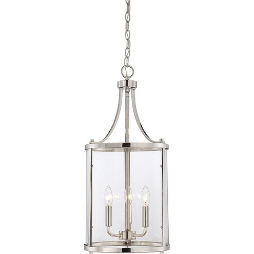 Penrose 3 Light 12 inch Polished Nickel Pendant Ceiling Light, Essentials