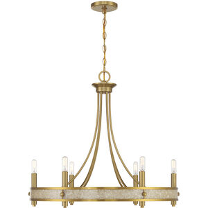 Camden 6 Light 28 inch Warm Brass Chandelier Ceiling Light