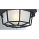 Exterior Collections 1 Light 9 inch Black Outdoor Flush Mount