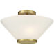 Blair 3 Light 15 inch Warm Brass Convertible Semi-Flush or Pendant Ceiling Light
