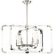 Rotterdam 6 Light 24.75 inch Polished Nickel Pendant Ceiling Light