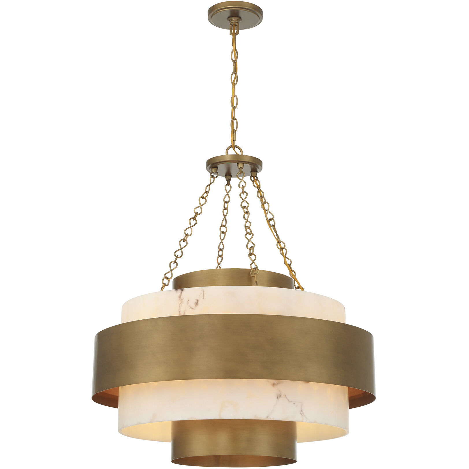 Davenport 6 Light 28 inch Antique Patina Pendant Ceiling Light