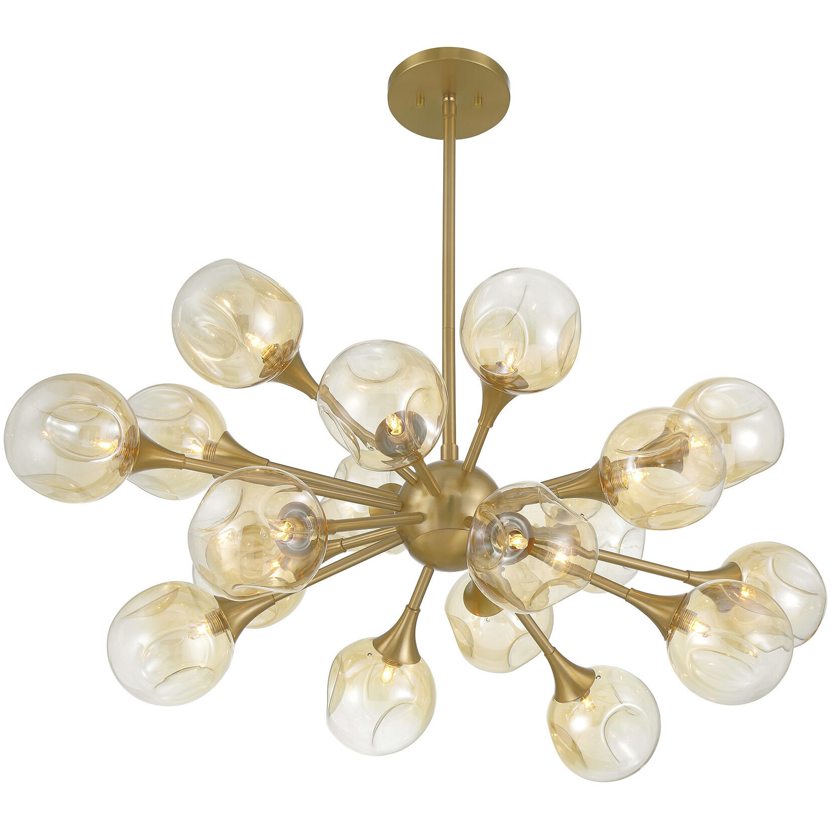 Matisse 18 Light 20.5 inch Warm Brass Chandelier Ceiling Light