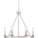 Middleton 6 Light 25 inch Satin Nickel Chandelier Ceiling Light, Essentials