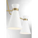 Lamar 5 Light 30 inch White with Warm Brass Chandelier Ceiling Light in White/Warm Brass