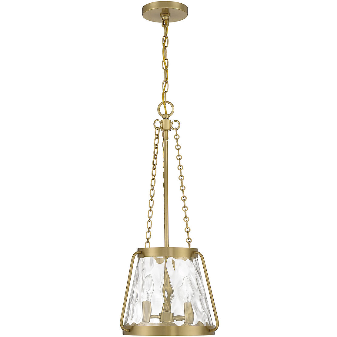 Crawford 3 Light 12 inch Warm Brass Pendant Ceiling Light