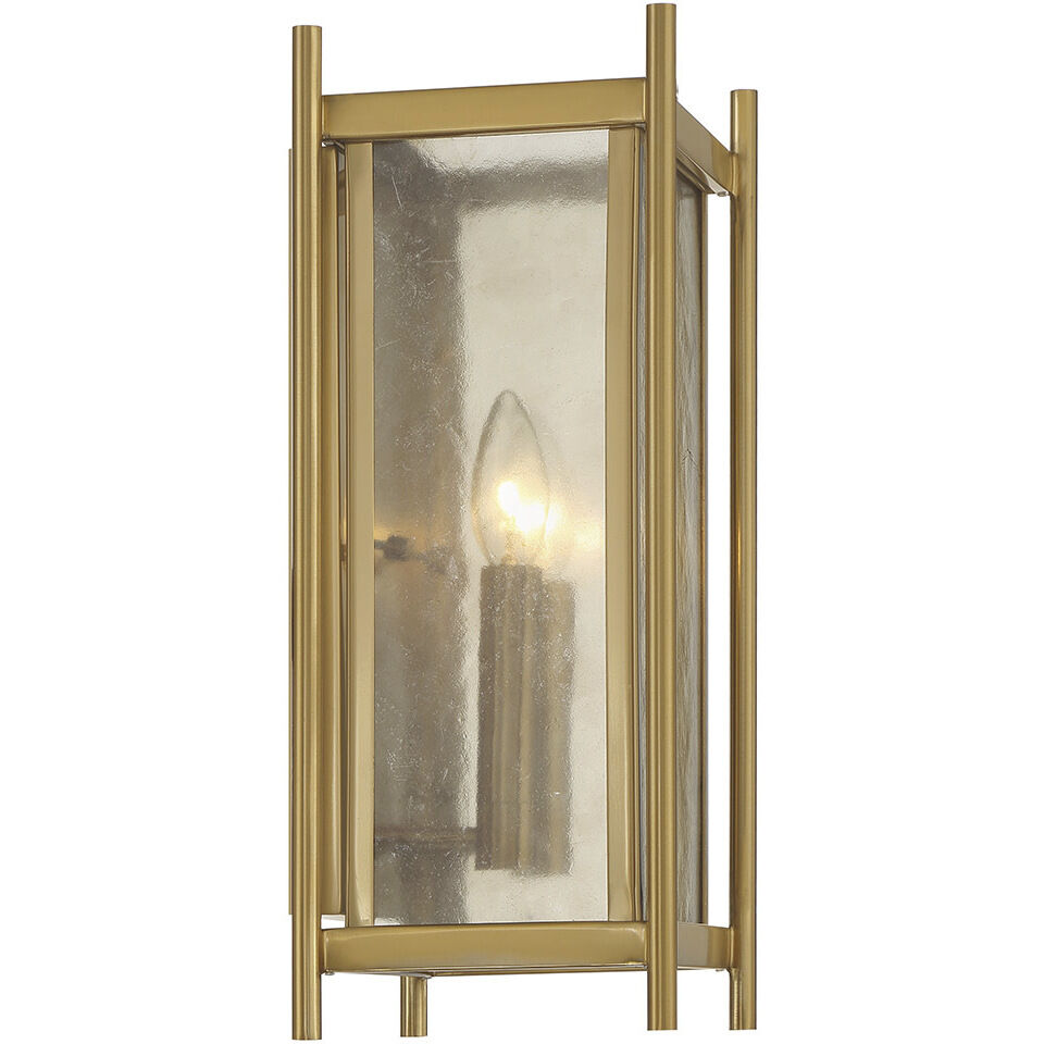 Jacobs 2 Light 9 inch Warm Brass Sconce Wall Light