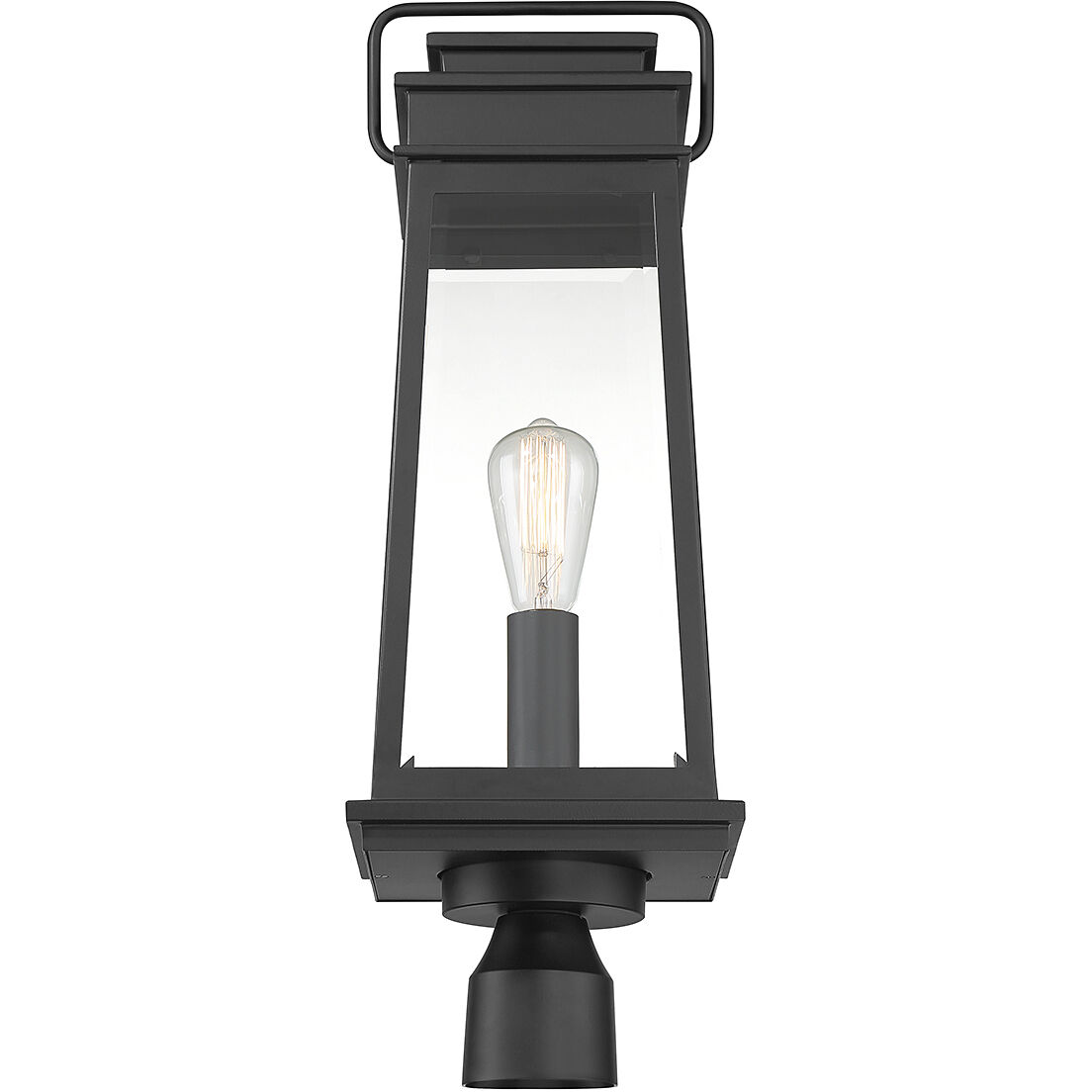 Boone 1 Light 24.25 inch Black Outdoor Post Lantern