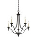 Herndon 5 Light 21 inch English Bronze Chandelier Ceiling Light, Essentials