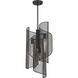 Hillbourne 3 Light 14 inch Matte Black Pendant Ceiling Light