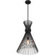 Longfellow 1 Light 16 inch Matte Black Pendant Ceiling Light