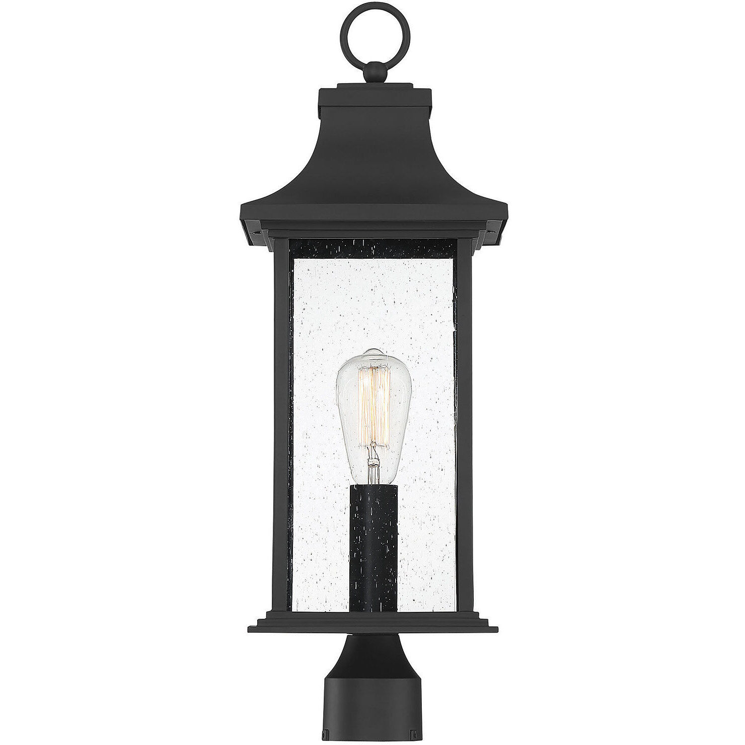 Hancock 1 Light 24.25 inch Black Outdoor Post Lantern
