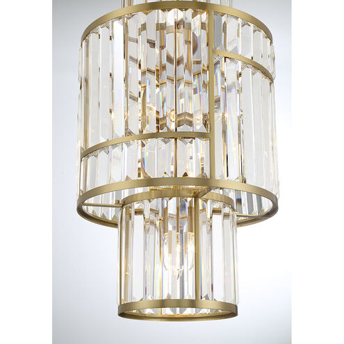 Rohe 8 Light 15.75 inch Warm Brass Pendant Ceiling Light