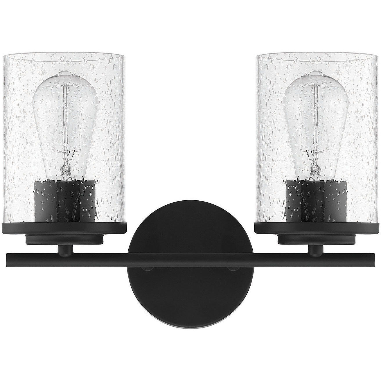 Marshall 2 Light 13.25 inch Black Bathroom Vanity Light Wall Light, Essentials