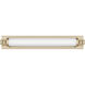Parker LED 28 inch Noble Brass Bathroom Vanity Light Wall Light