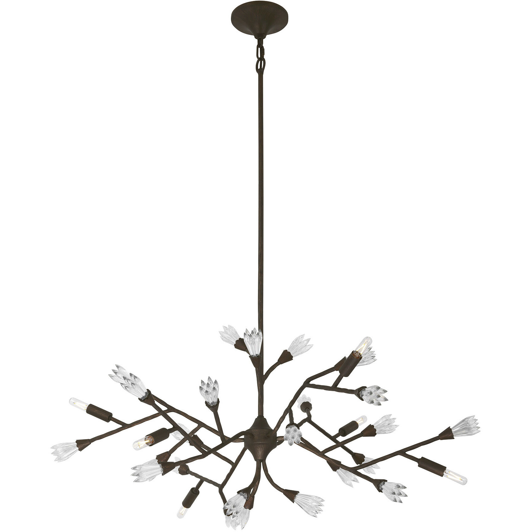 Malinda 6 Light 41 inch Bark Chandelier Ceiling Light