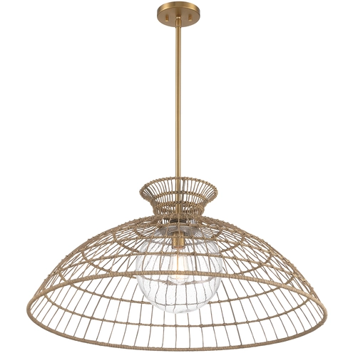 Savoy House 7-6427-1-322 Lanai 1 Light 32 inch Warm Brass Pendant Savoy House 7-6427-1-322 Lanai 1 Light 32 inch Warm Brass Pendant