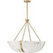 Chalfont 4 Light 30 inch Warm Brass Pendant Ceiling Light