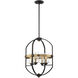 Kirkland 4 Light 16.5 inch English Bronze and Warm Brass Pendant Ceiling Light