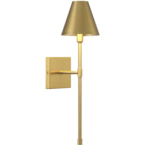 Jefferson 1 Light 5.5 inch Warm Brass Wall Sconce Wall Light