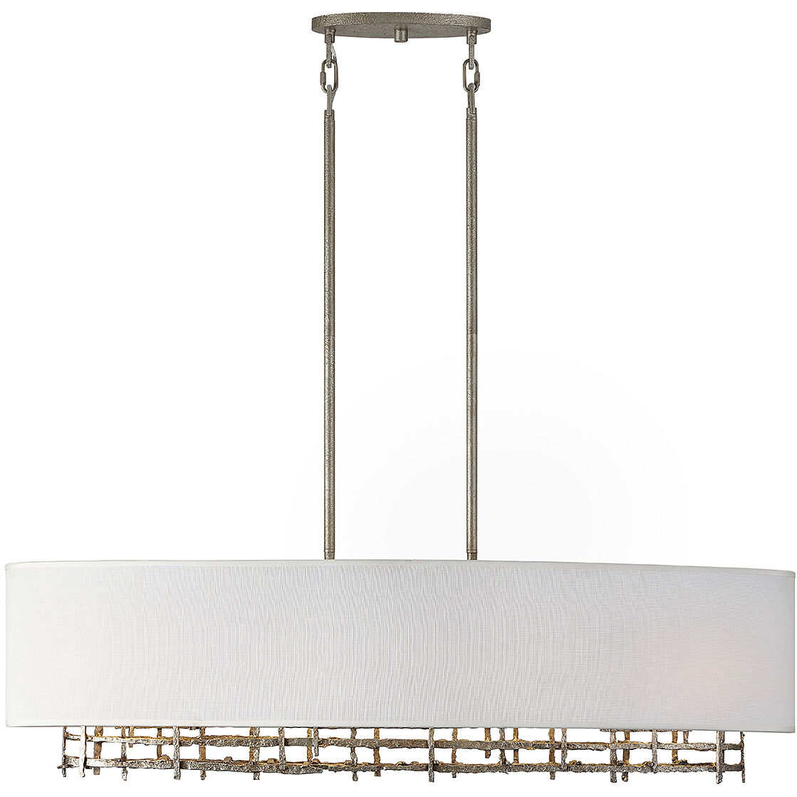 Cameo 4 Light 44 inch Campagne Luxe Linear Chandelier Ceiling Light