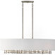 Cameo 4 Light 44 inch Campagne Luxe Linear Chandelier Ceiling Light