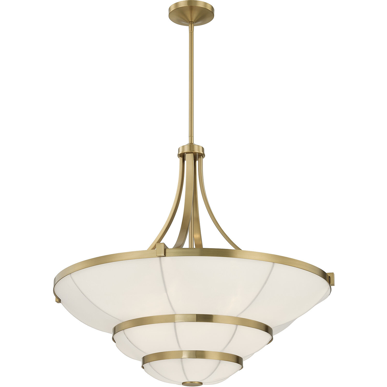 Constantine 4 Light 28 inch Warm Brass Chandelier Ceiling Light